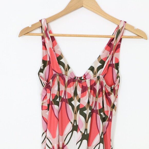 *Sleeveless Pink & White Printed Dress - Picture 7 of 7